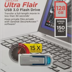 Flash metallic Ultra flair Sandisk Flash drive 128gb